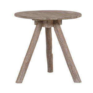 Eclectic Rustic Wooden Tripod Table